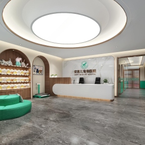 北欧儿童宠物医院3D模型下载